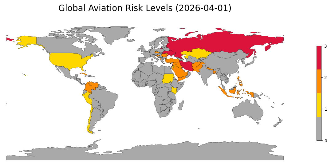 Map of risk scores
